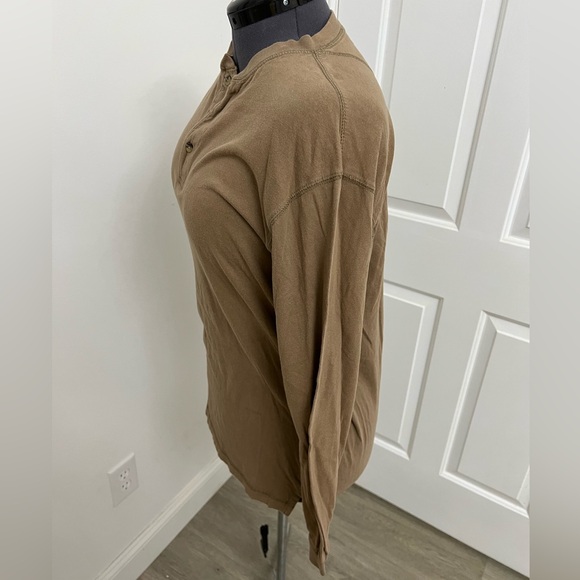 PURITAN Men's Brown Henley Shirt Size M - Picture 3 of 9